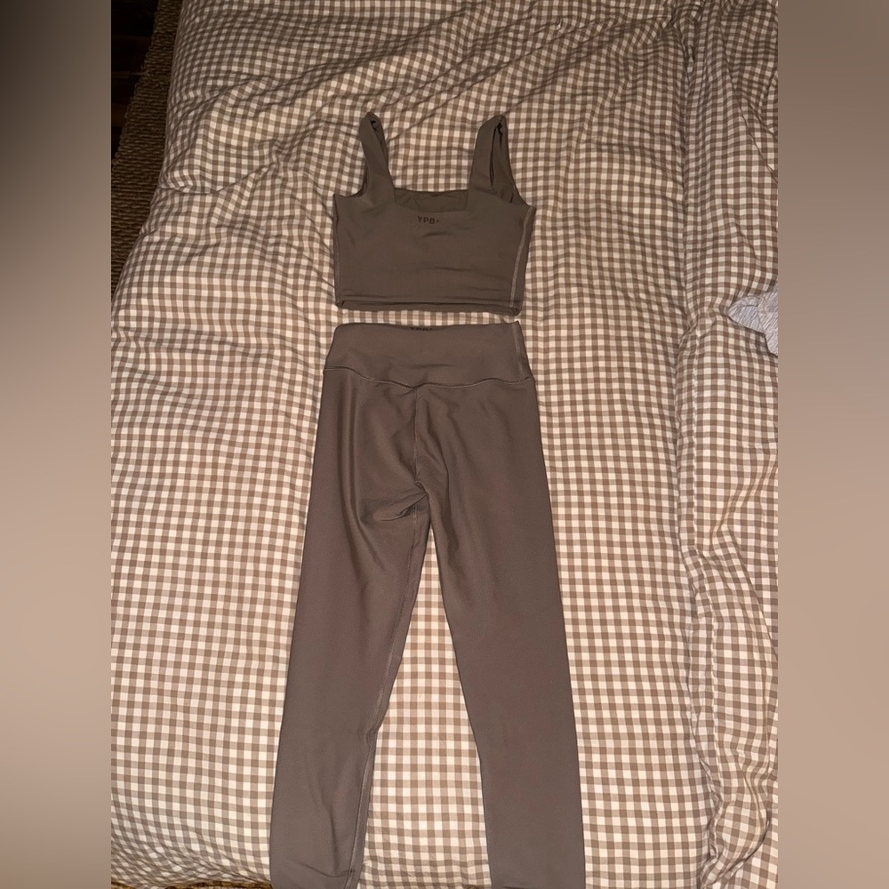 Gray Two-Piece Activewear Set - image 1